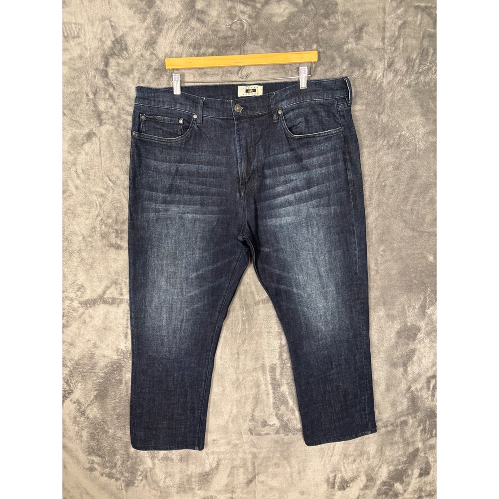 Joseph Abboud Mens Dark Wash Straight Leg Stretch Denim Jeans Blue 42x27.5